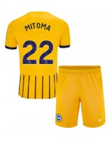 Brighton Kaoru Mitoma #22 Venkovní dres pro děti 2024-25 Krátký Rukáv (+ trenýrky)